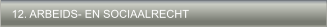 12. ARBEIDS- EN SOCIAALRECHT
